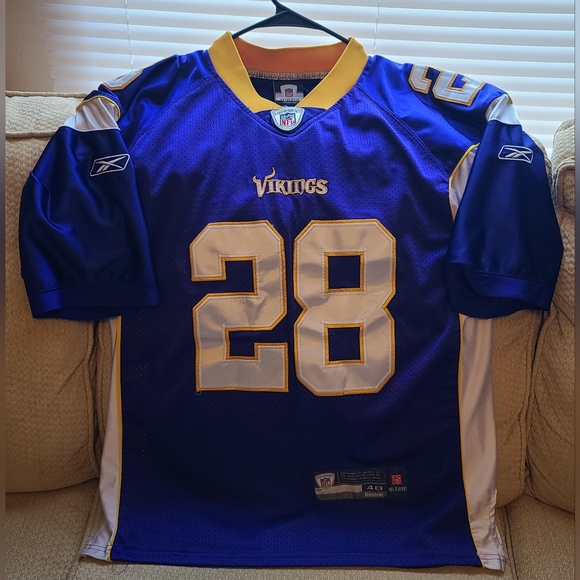 Mens Reebok Sz 48(L) ADRIAN PETERSON Vikings NFL Football Jersey, Pre-owned - Picture 1 of 3